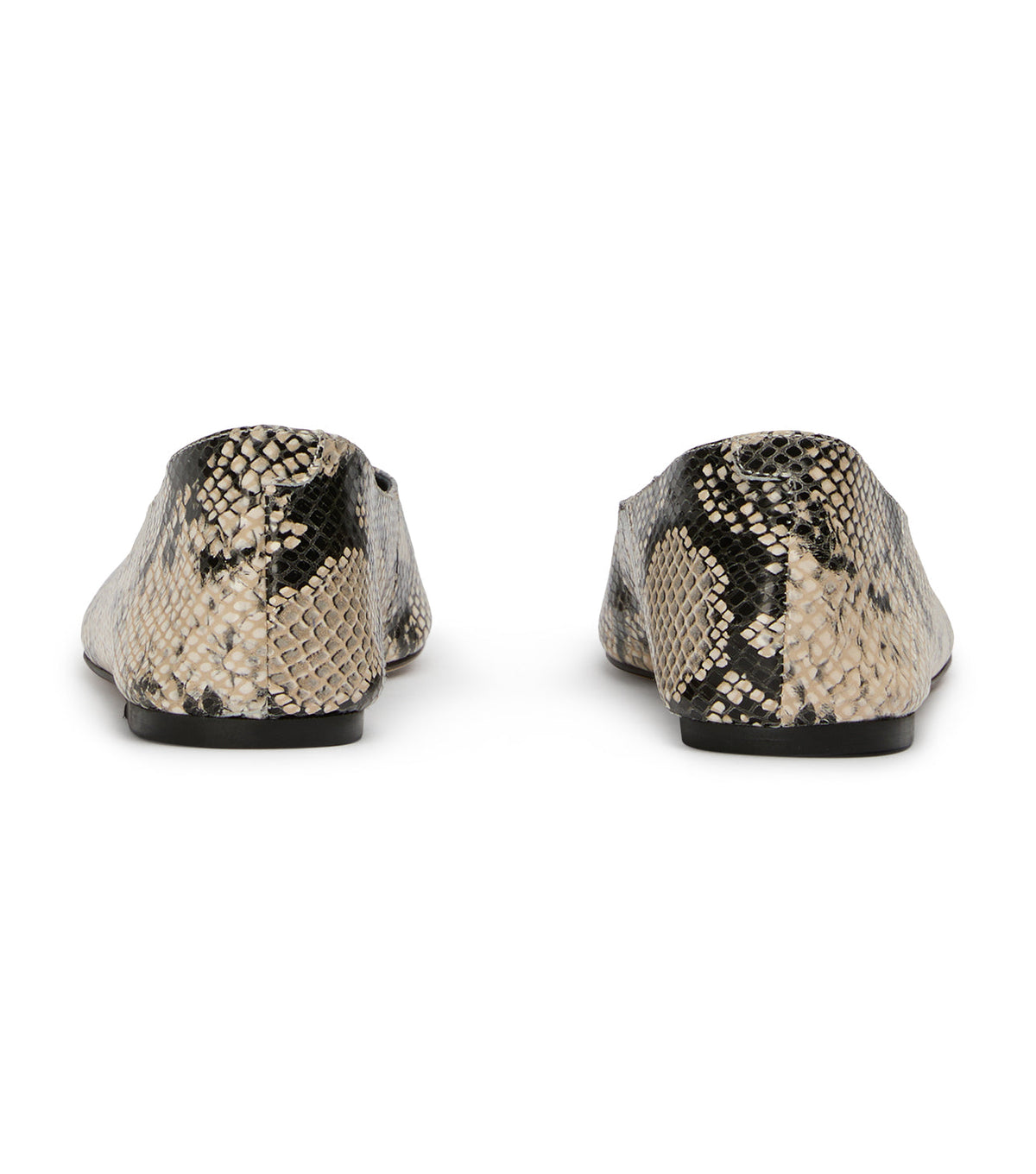 Joop Ecru Snake Flats | Tony Bianco