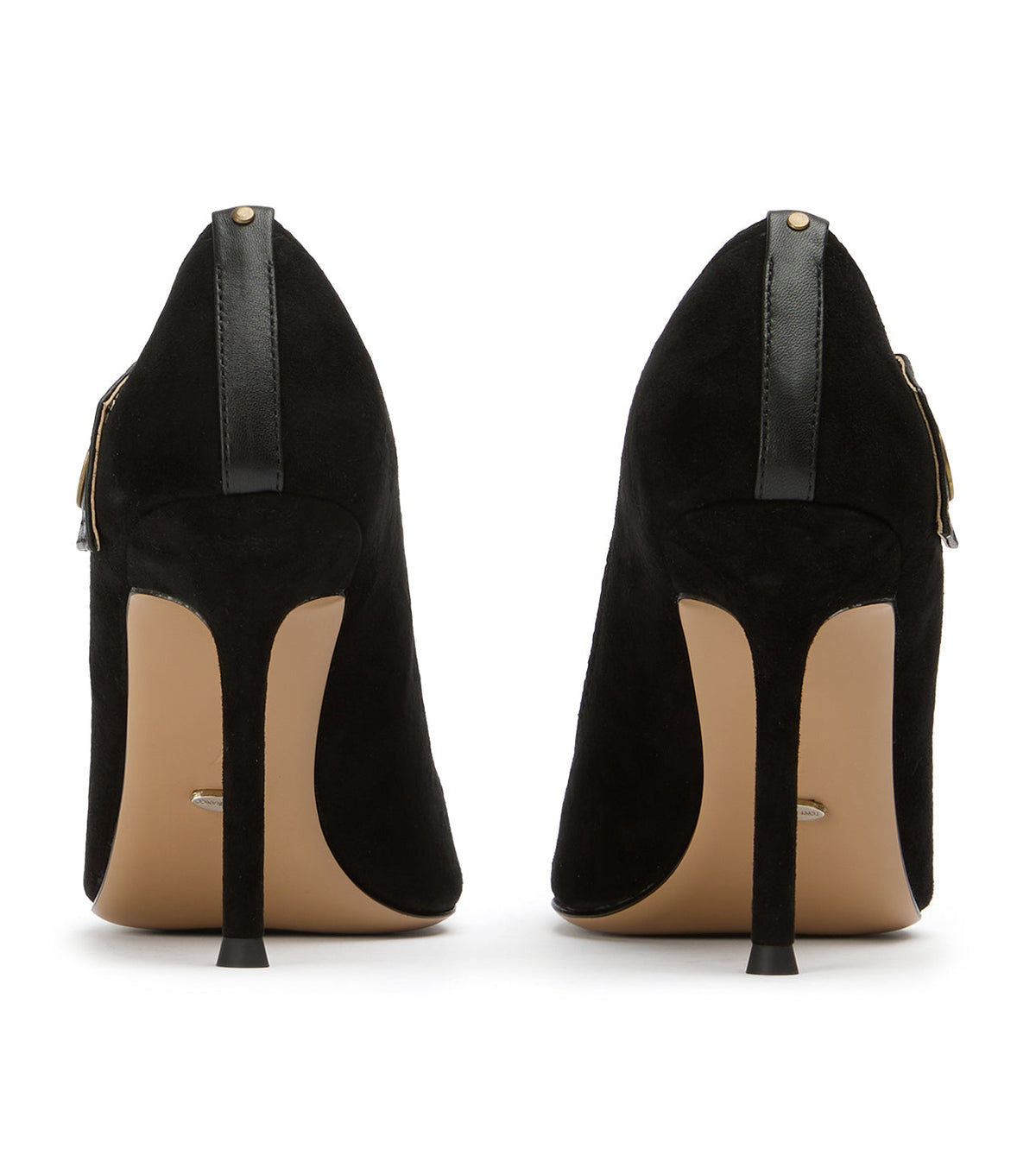 Nessa Black Suede/Black | Tony Bianco