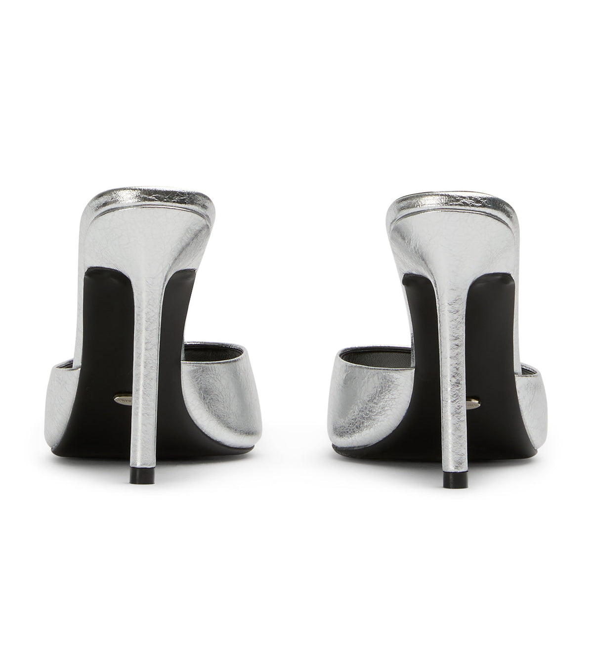 Malibu Silver Vintage Metal Heels | Tony Bianco