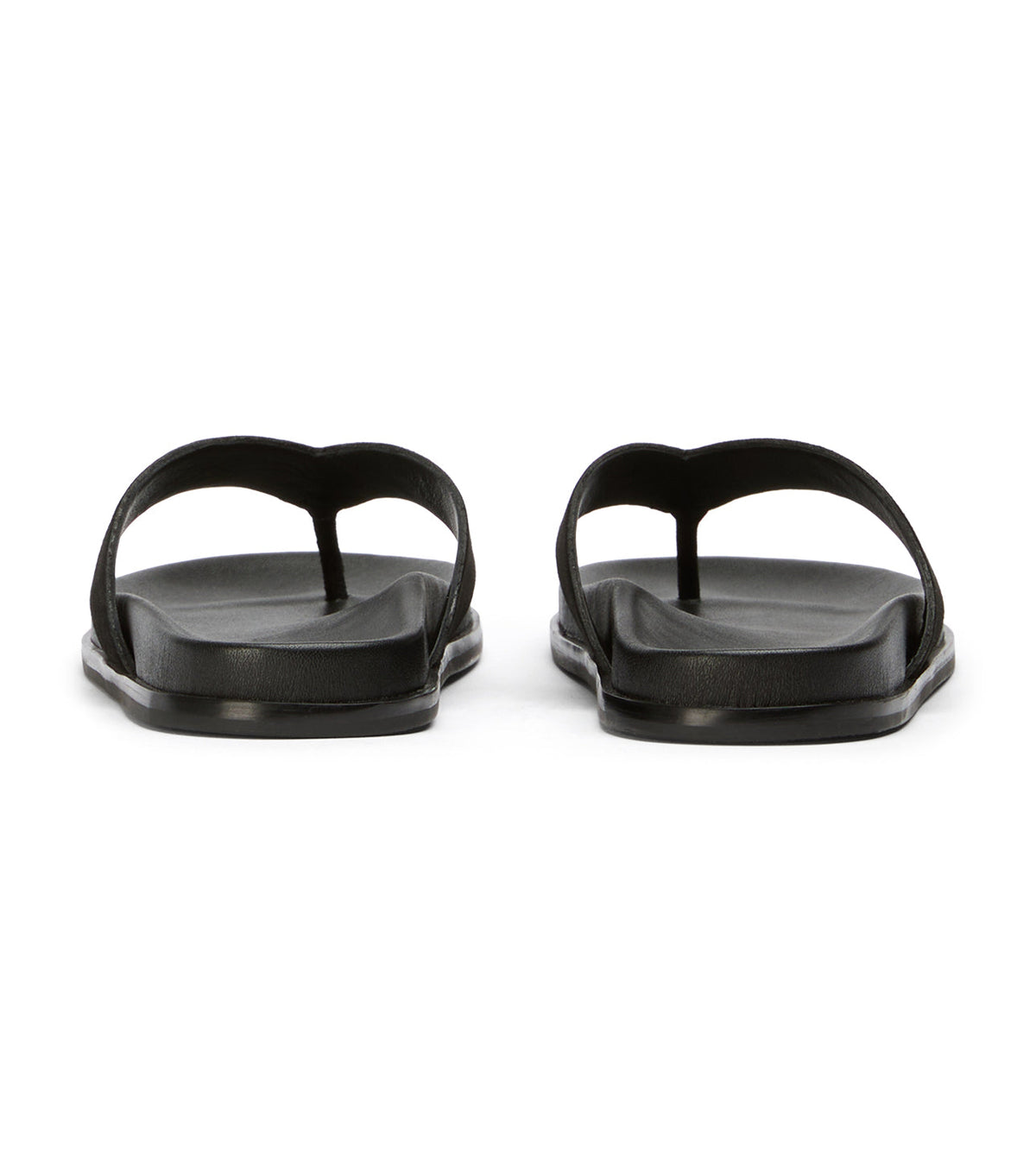 Loop Black Suede Sandals | Tony Bianco