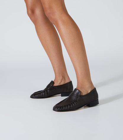 Gatsby Chocolate Venice Flats | Tony Bianco
