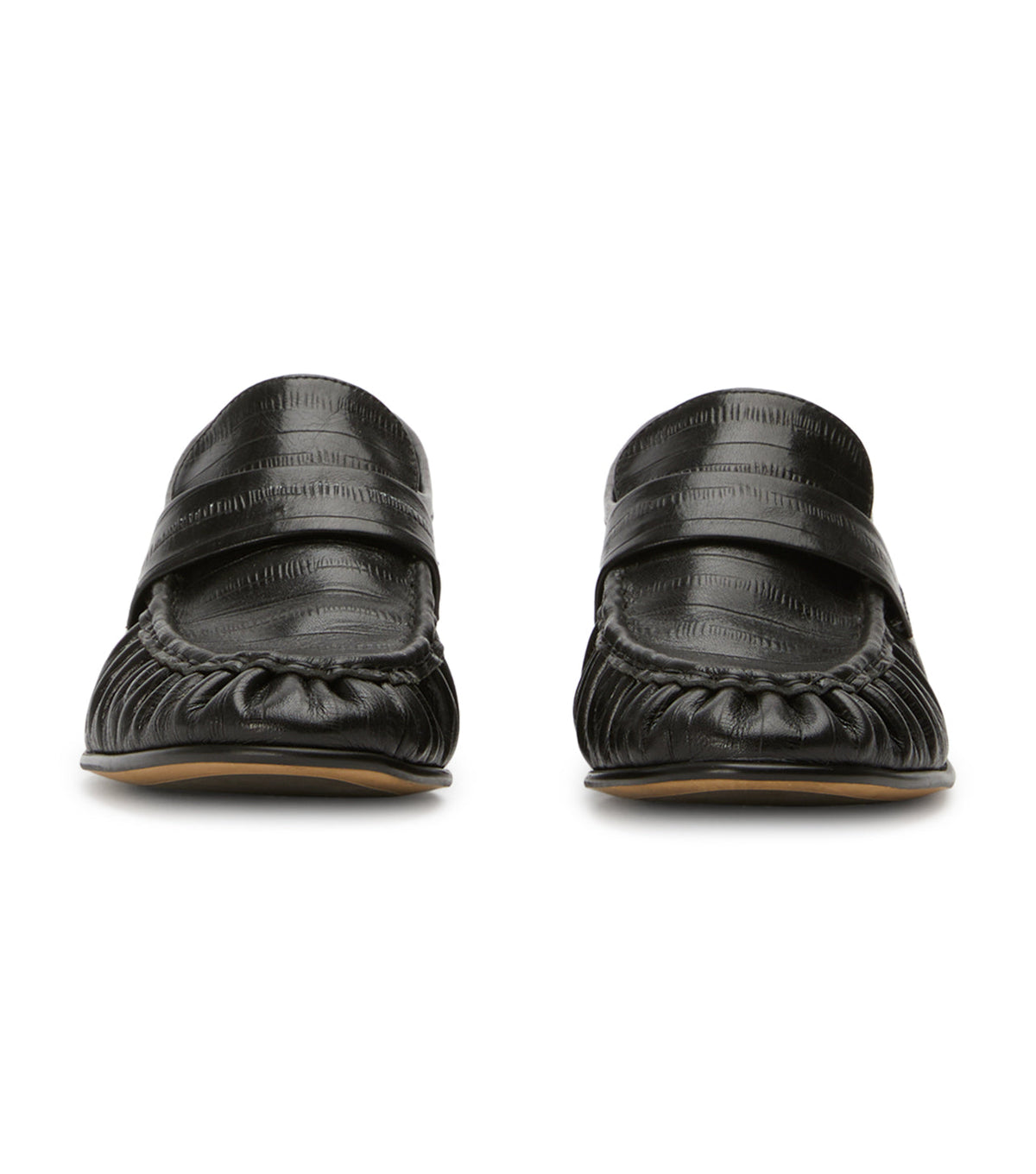 Gatsby Black Anguille Flats | Tony Bianco
