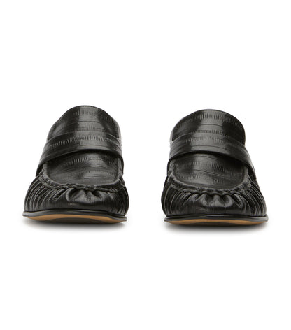 Gatsby Black Anguille Flats | Tony Bianco