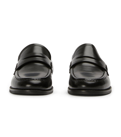 Zac Black Hi Shine Flats | Tony Bianco