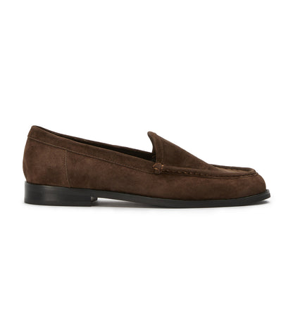 Zoe Espresso Suede Flats | Tony Bianco