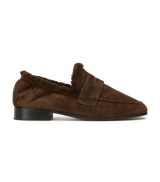 Gloria Espresso Suede/Shearling | Tony Bianco