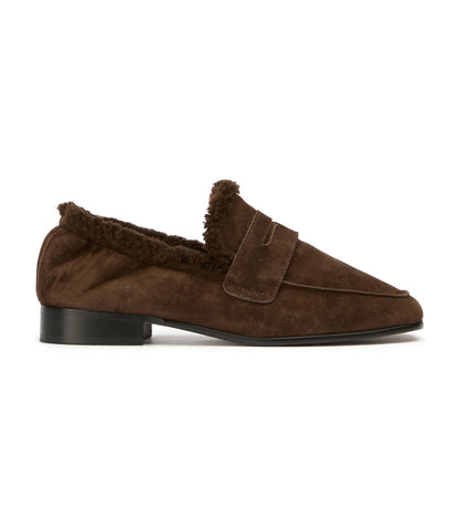Gloria Espresso Suede/Shearling | Tony Bianco