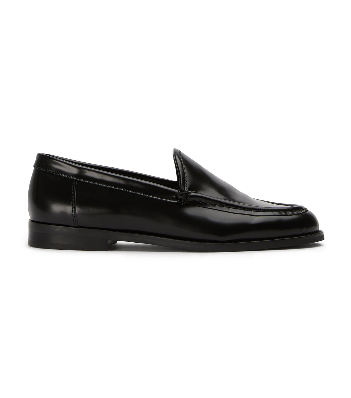Zoe Black Hi Shine Flats | Tony Bianco