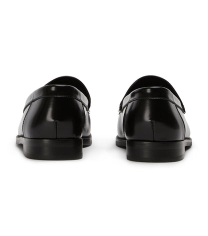 Zoe Black Hi Shine Flats | Tony Bianco
