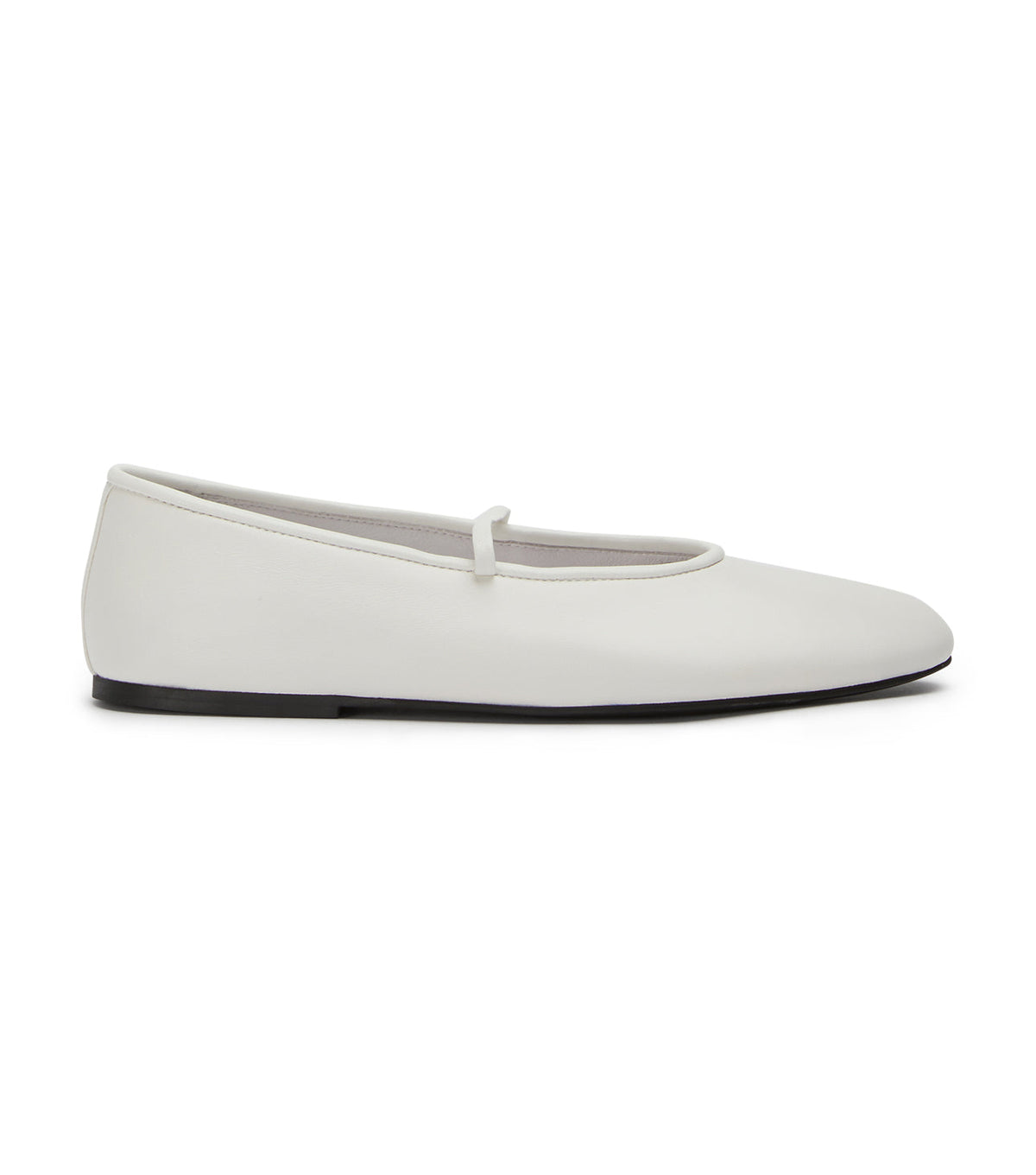 Martinez White Nappa Flats | Tony Bianco