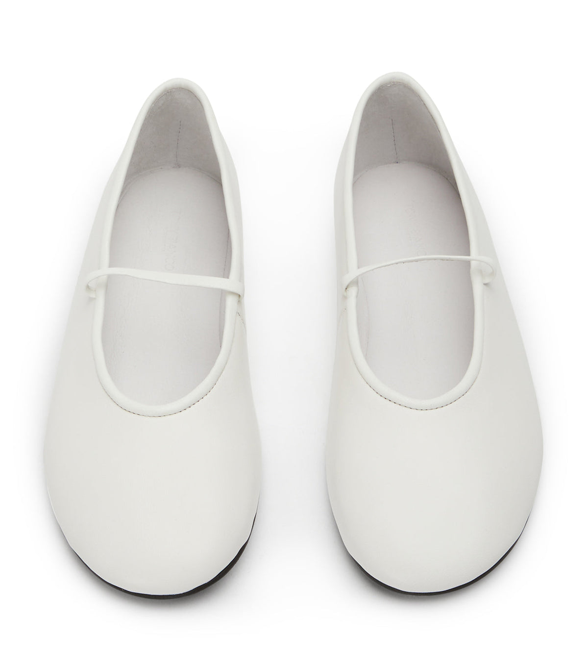 Martinez White Nappa Flats | Tony Bianco