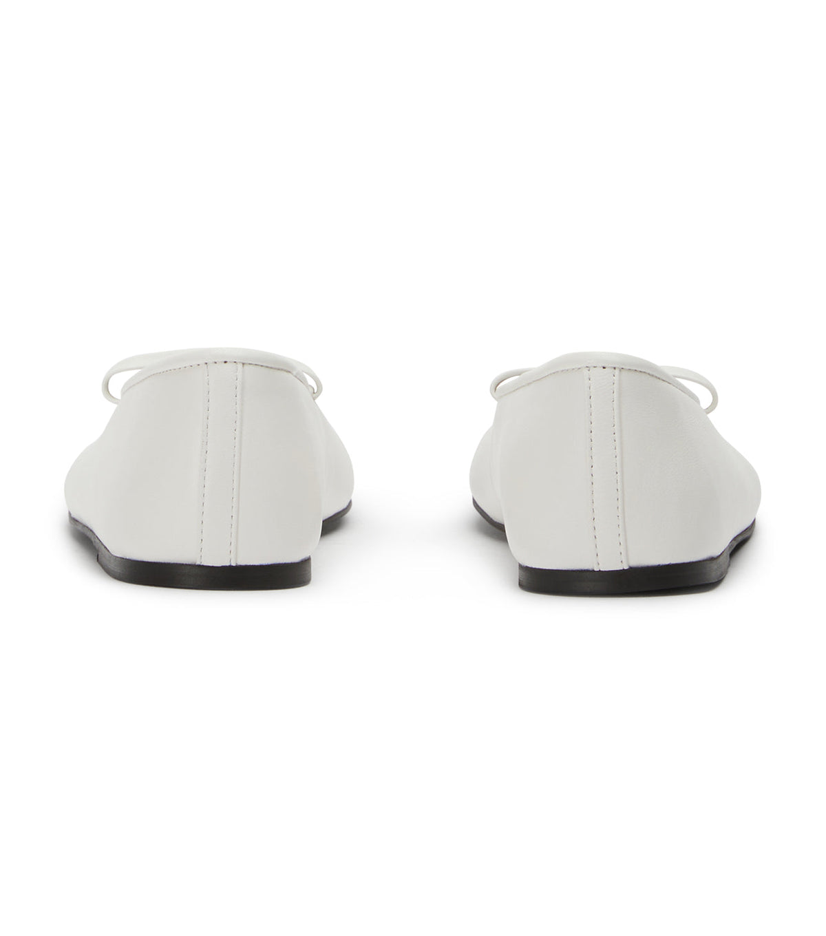 Martinez White Nappa Flats | Tony Bianco