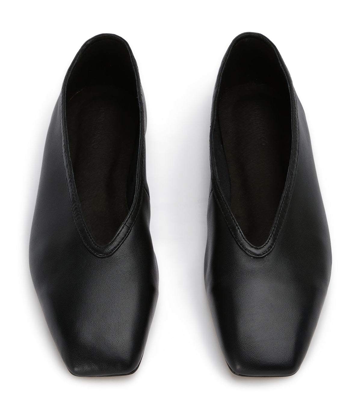 Bianca Black Nappa Flats | Tony Bianco