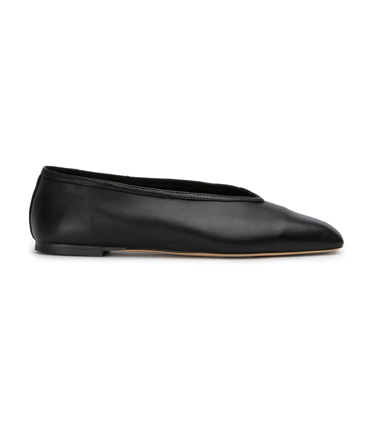 Bianca Black Nappa Flats | Tony Bianco
