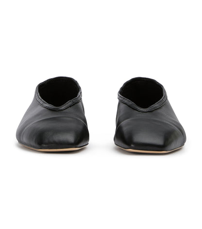 Bianca Black Nappa Flats | Tony Bianco