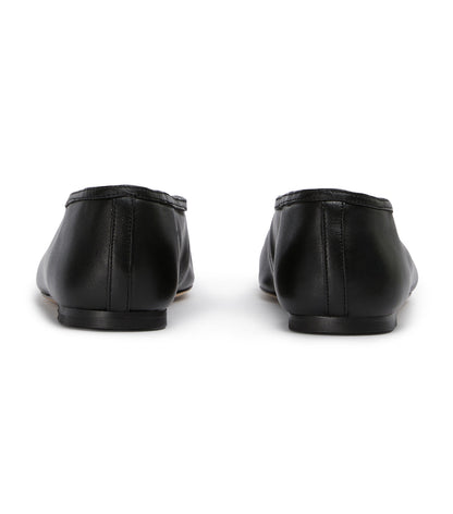 Bianca Black Nappa Flats | Tony Bianco