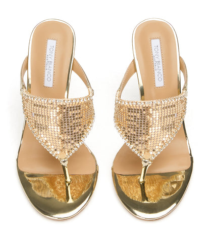 Demure Gold Glomesh | Tony Bianco