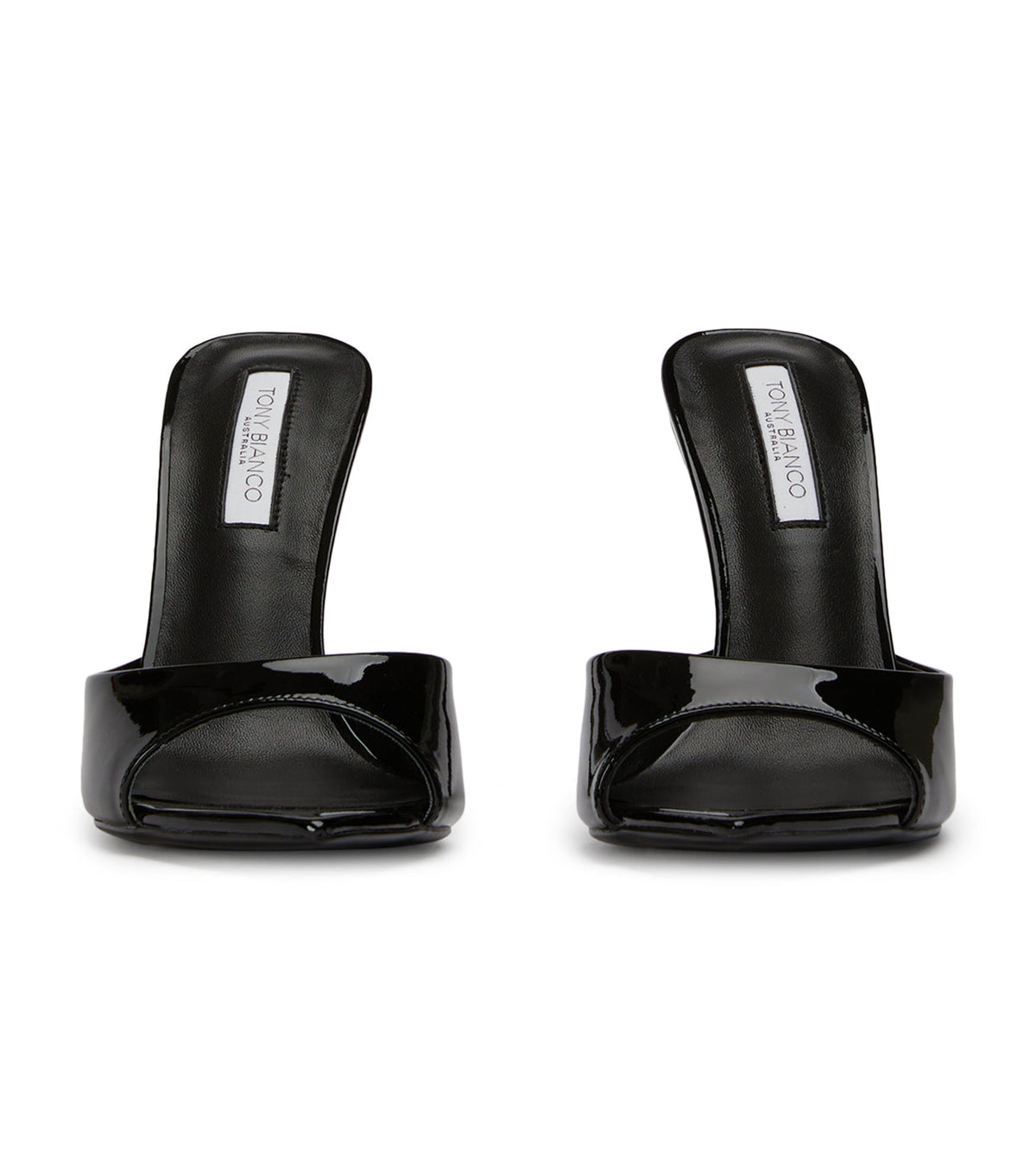 Malibu Black Patent Heels | Tony Bianco