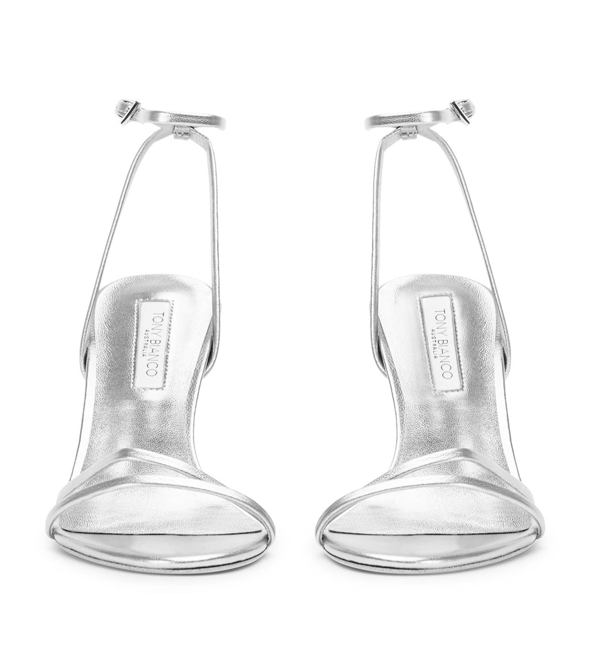 Mariah Silver Nappa Metallic | Tony Bianco