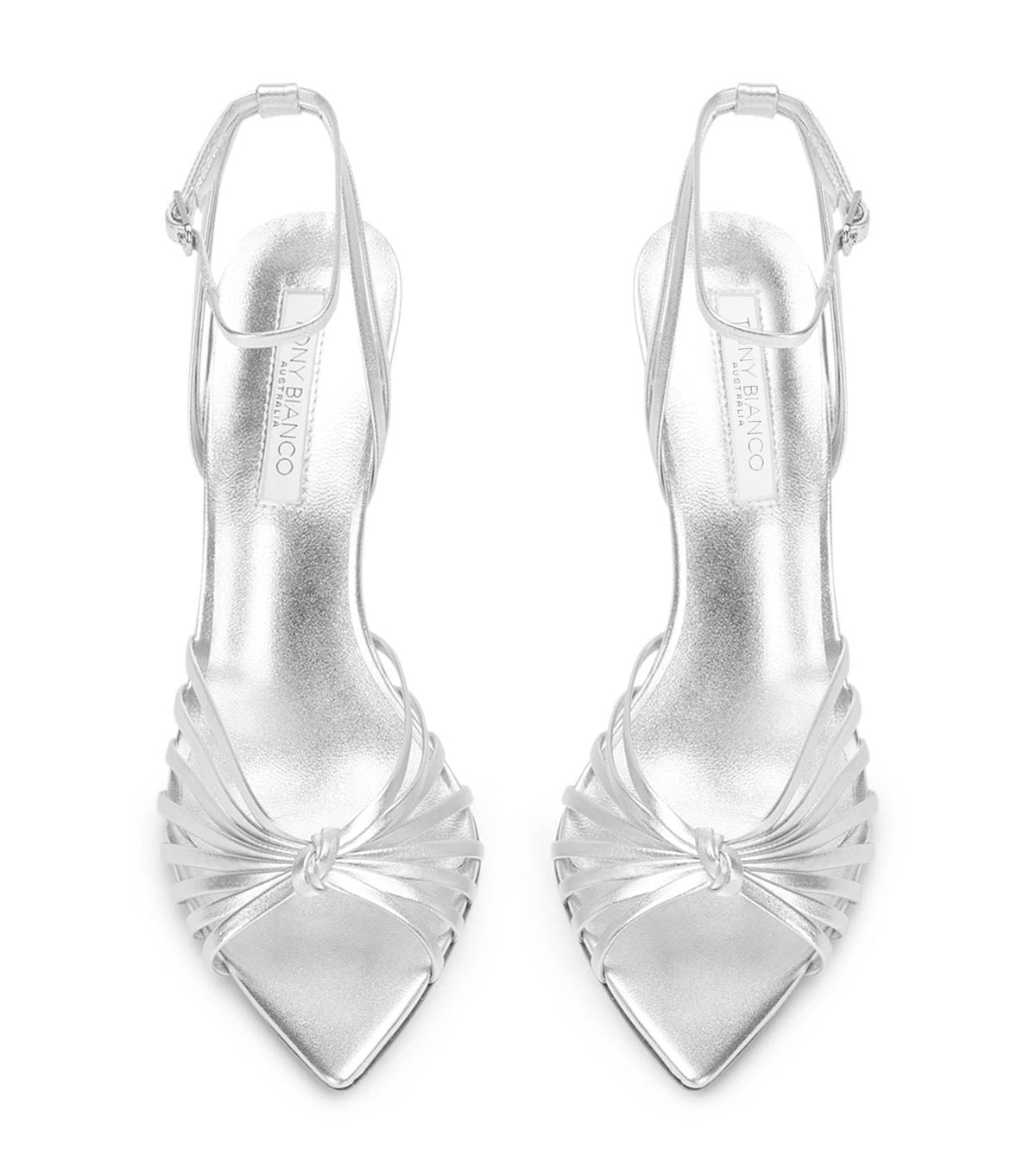 Maxos Silver Nappa Metallic | Tony Bianco