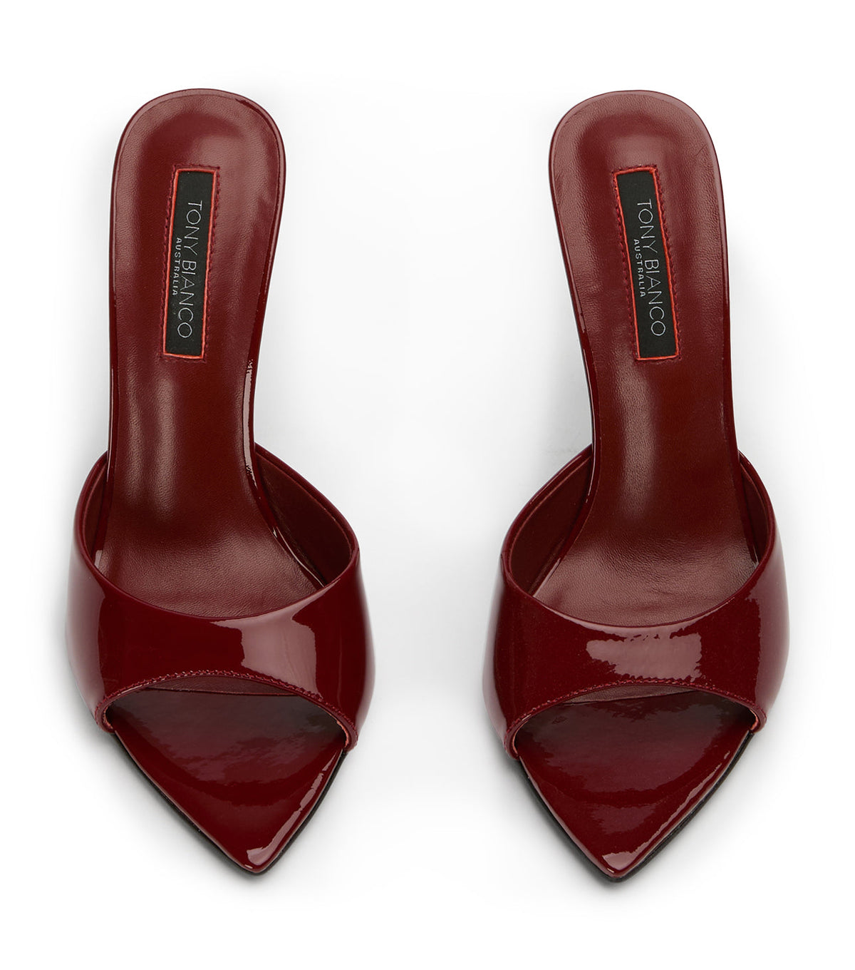 Malibu Bordeaux Patent Heels | Tony Bianco