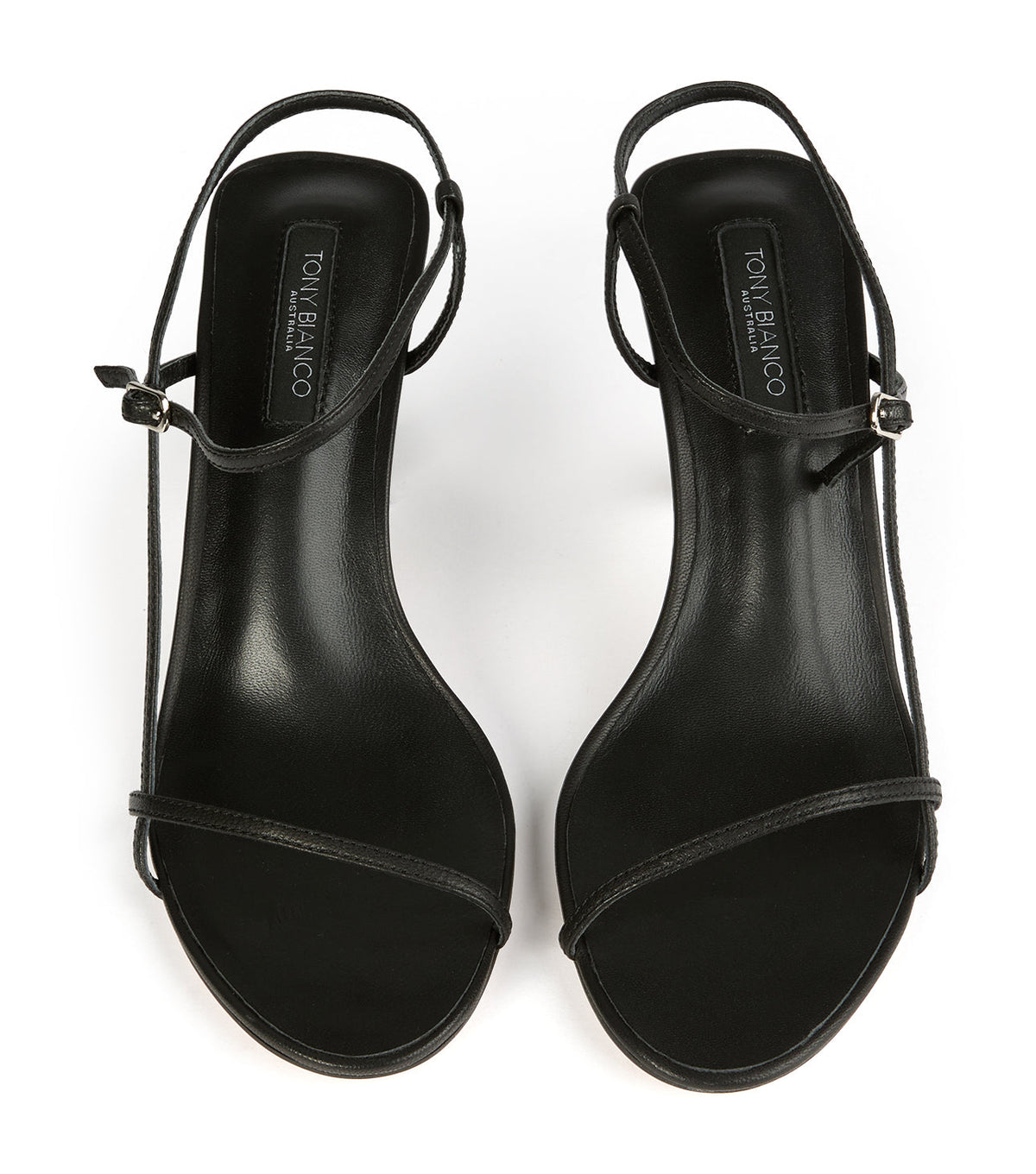 Caprice Black Kid Heels | Tony Bianco