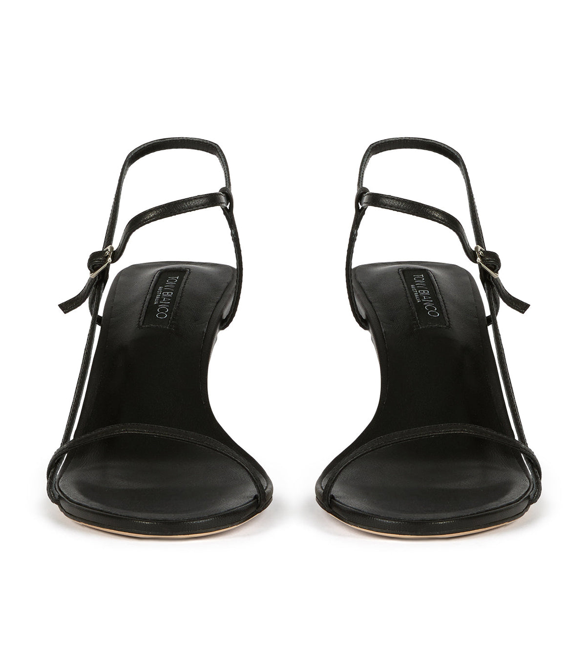 Caprice Black Kid Heels | Tony Bianco