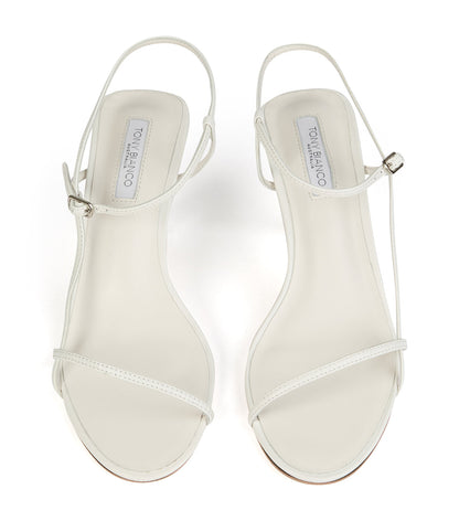 Caprice White Kid Heels | Tony Bianco