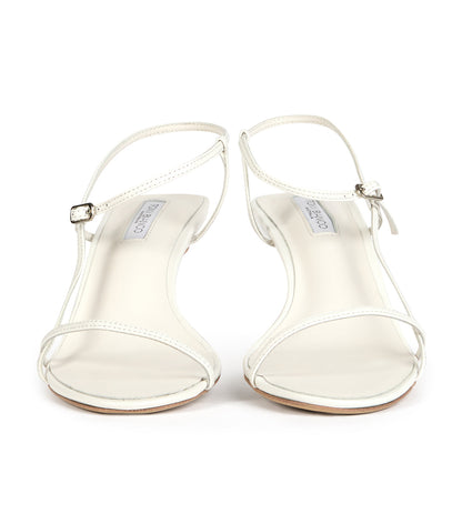 Caprice White Kid Heels | Tony Bianco