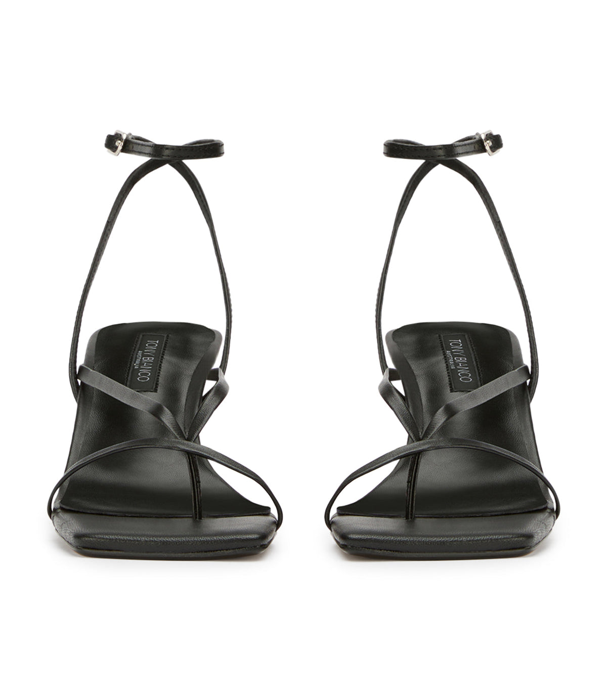 Avi Black Nappa Heels | Tony Bianco