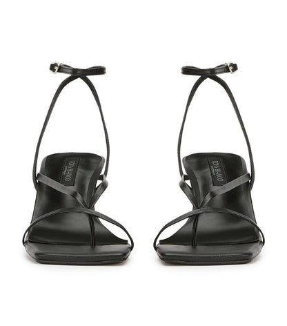 Avi Black Nappa Heels | Tony Bianco