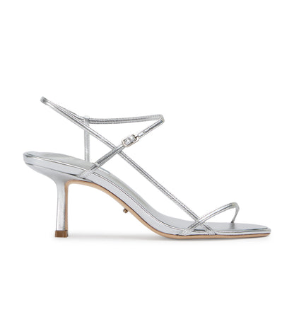 Caprice Silver Nappa Metallic Heels | Tony Bianco