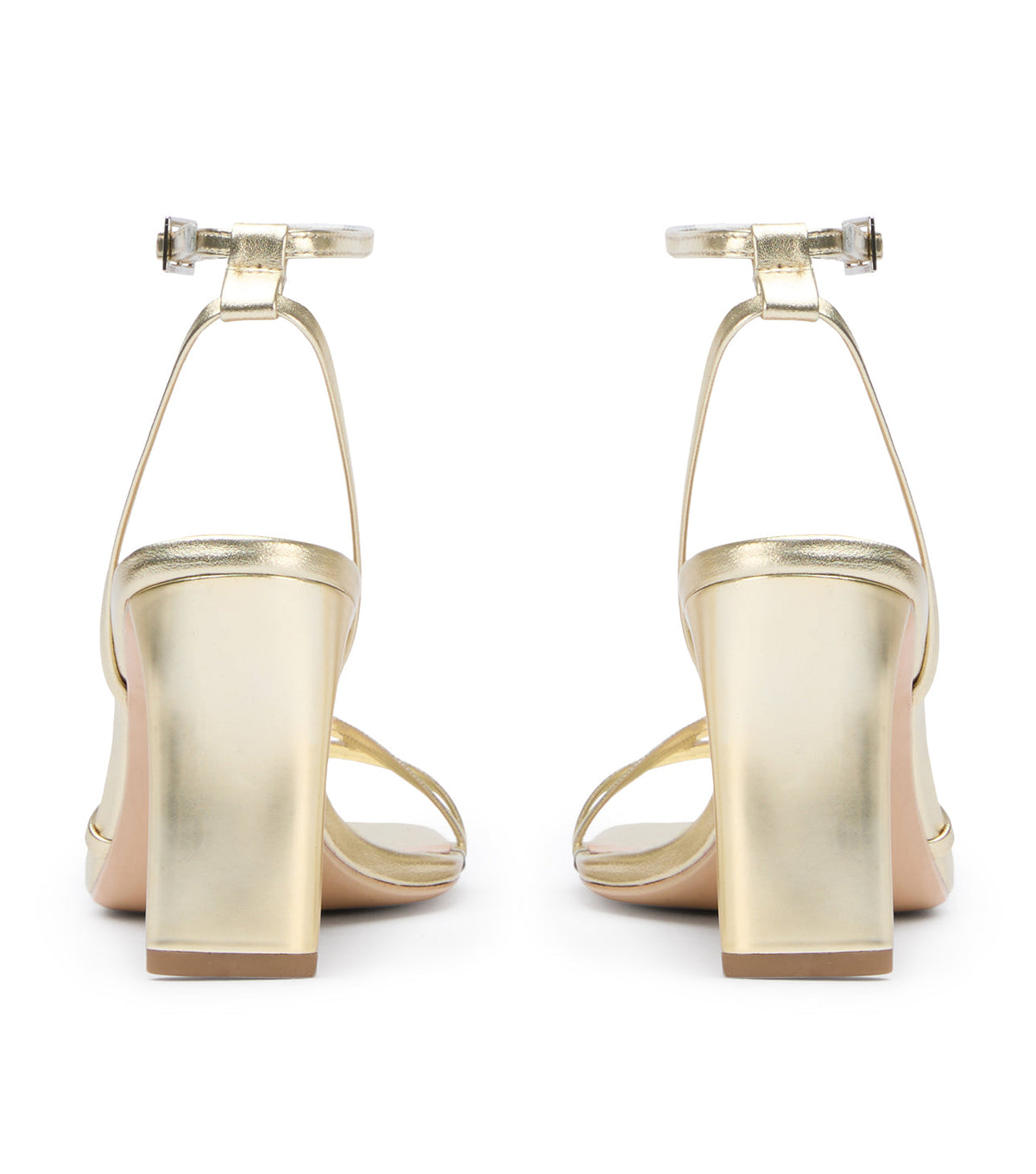 Corso Gold Nappa Metallic Heels | Tony Bianco