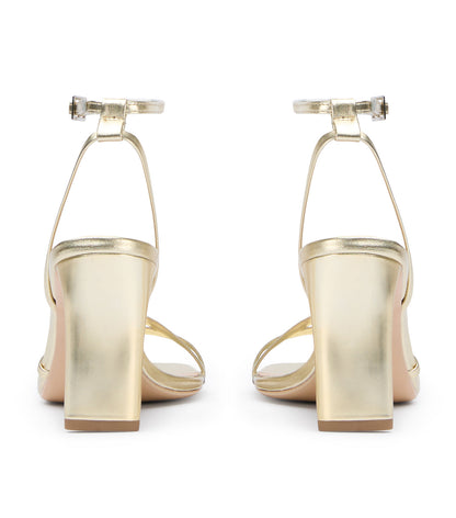 Corso Gold Nappa Metallic Heels | Tony Bianco