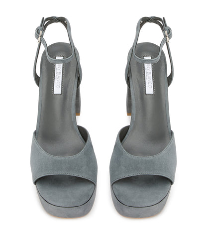 Freya Steel Suede | Tony Bianco