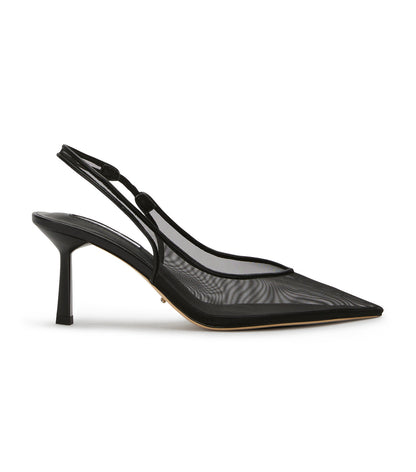 Breeze Black Nylon Heels | Tony Bianco