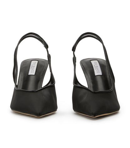 Breeze Black Nylon Heels | Tony Bianco