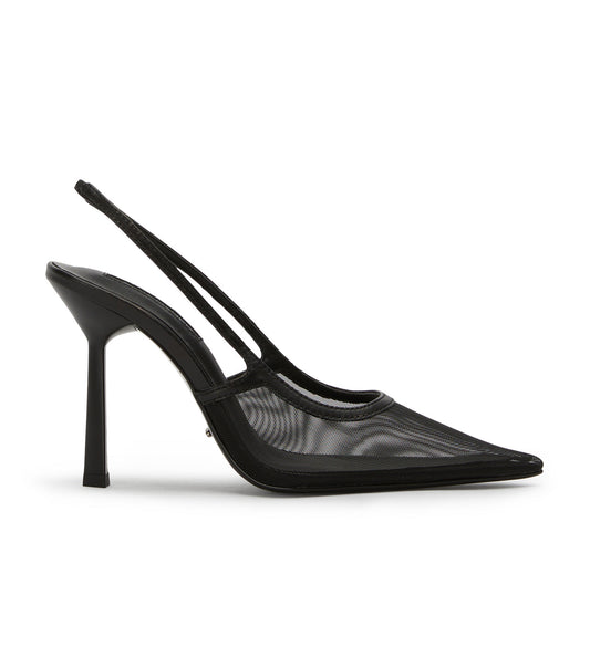 Glide Black Nylon Heels | Tony Bianco