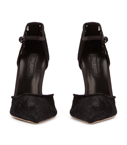 Nina Black Brocade | Tony Bianco