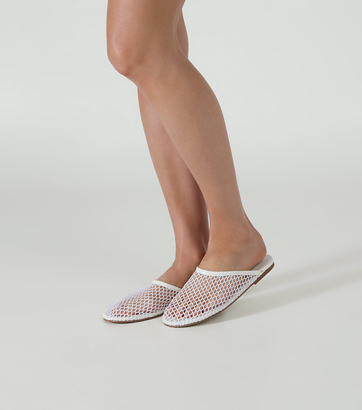 Minaj White Mesh/Patent | Tony Bianco