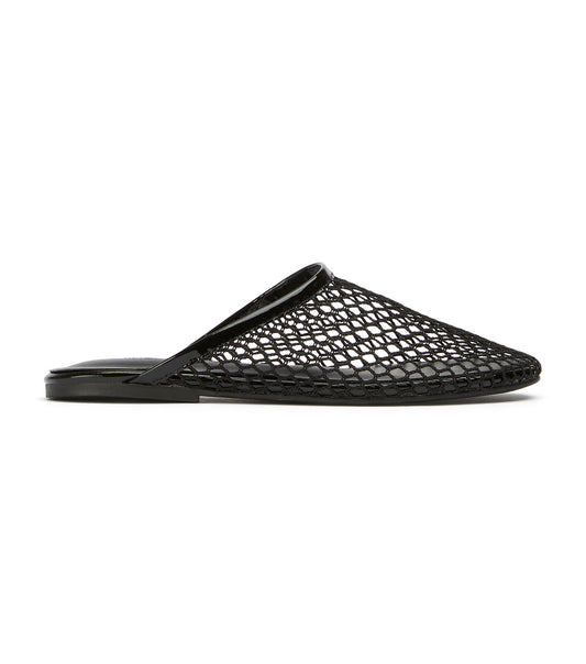Minaj Black Mesh/Patent | Tony Bianco