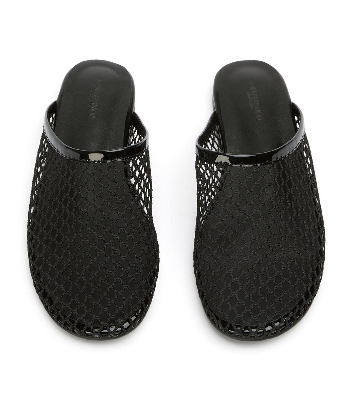Minaj Black Mesh/Patent | Tony Bianco