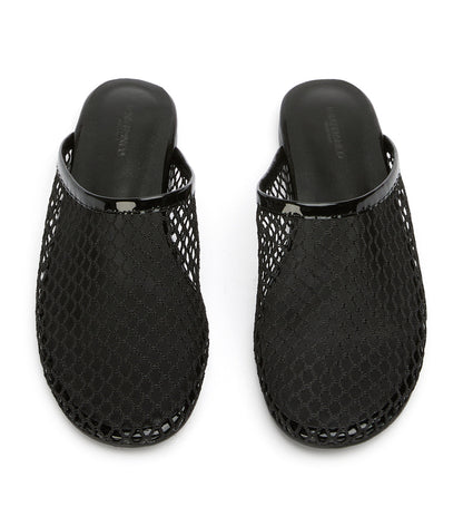 Minaj Black Mesh/Patent | Tony Bianco