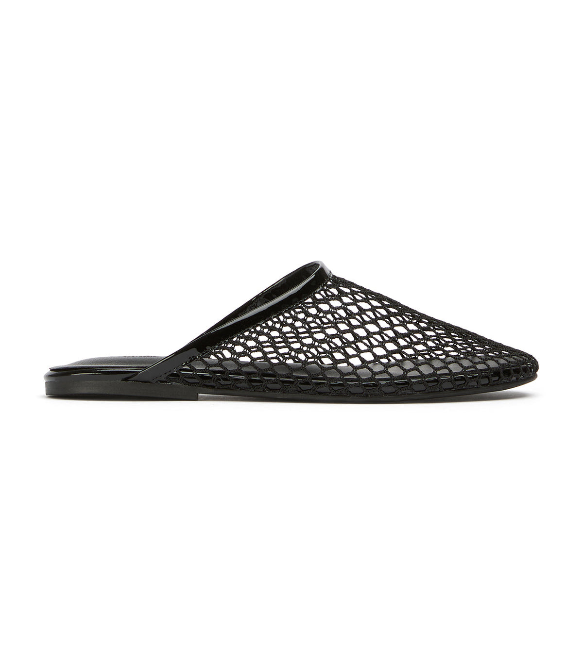 Minaj Black Mesh/Patent | Tony Bianco