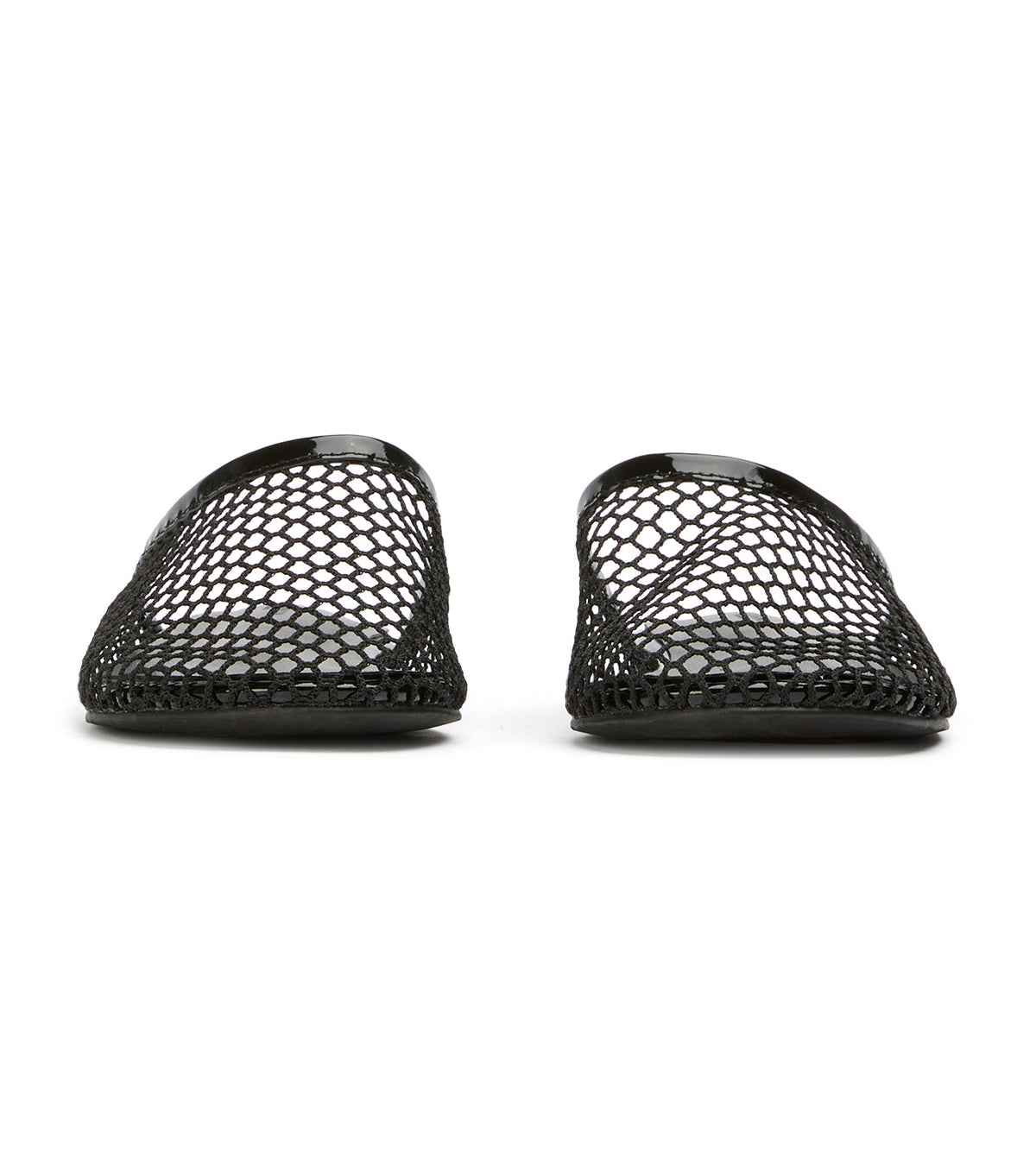 Minaj Black Mesh/Patent | Tony Bianco