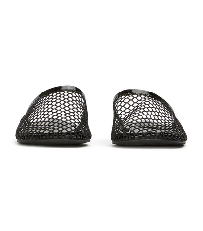 Minaj Black Mesh/Patent | Tony Bianco