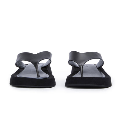 Ives Black Como Sandals | Tony Bianco