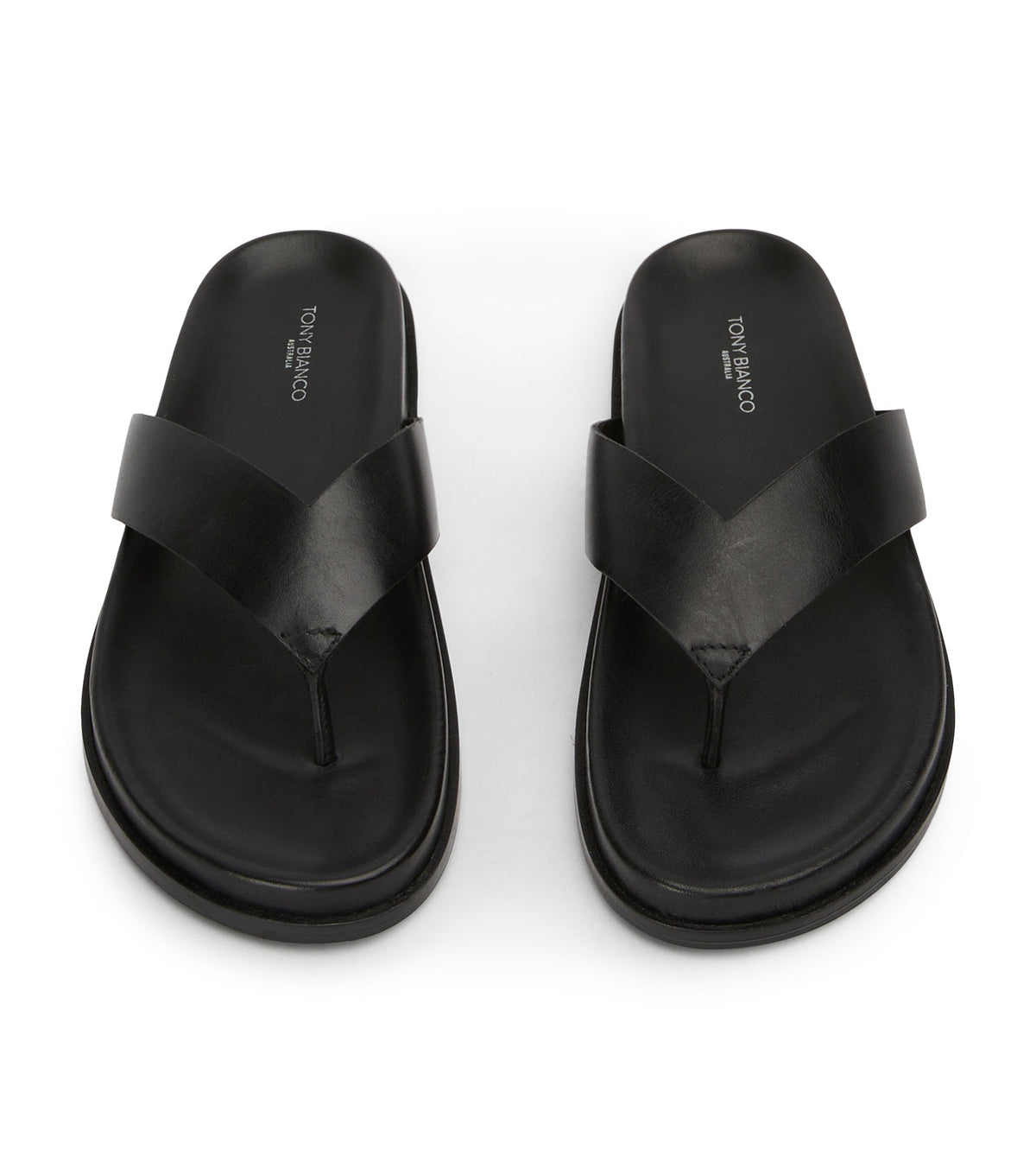 Loop Black Sandals | Tony Bianco