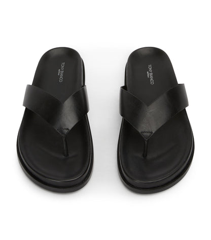 Loop Black Sandals | Tony Bianco