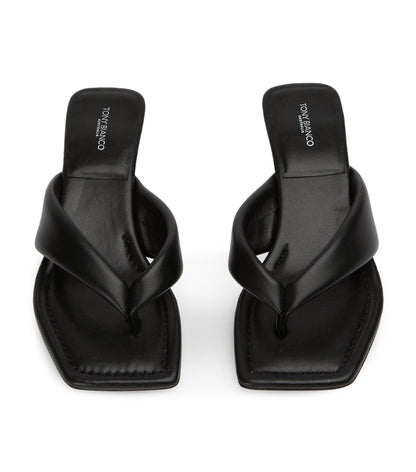 Tropic Black Nappa Heels | Tony Bianco